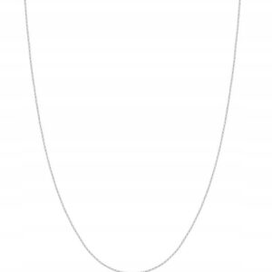 SREBRNY ŁAŃCUSZEK SPLOT ANKIER 55CM 1MM 1,62G RODOWANY SREBRO 925