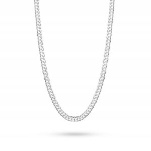 SREBRNY ŁAŃCUSZEK SPLOT PANCERKA MĘSKI 50CM 3MM 6G RODOWANY SREBRO 925