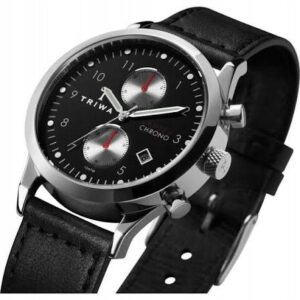 TRIWA LANSEN CHRONO Raven Black Sewn / indeks LCST114.SC010112
