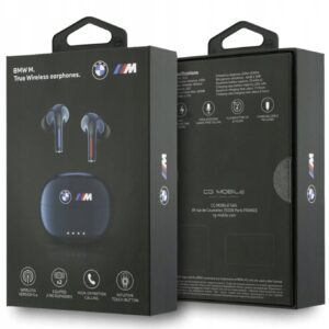 Słuchawki Bluetooth TWS BMW Printed Logo granatowy