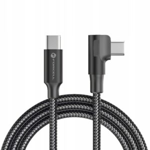 Kabel Forcell USB typ C - USB typ C 1 m czarny