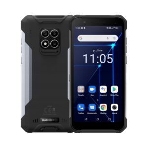 Smartfon Hammer Construction 6/128 GB 4G (LTE) srebrny