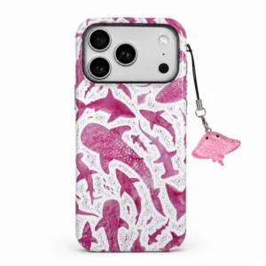 Etui Shell Club - Shark Case obudowa ochronna z breloczkiem do Apple iPhone 17 Pro Max/18 Pro Max (Różowy)