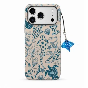 Etui Shell Club - Whale Light Case obudowa ochronna z breloczkiem do Apple iPhone 17 Pro Max/18 Pro Max (Niebieski)