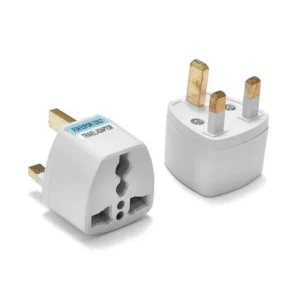 Adapter podróżny przejściówka angielska gniazdo EU PL do wtyk UK Anglia Irlandia Malta Cypr Dubaj Emiraty UAE Hong Kong Singapur Malediwy