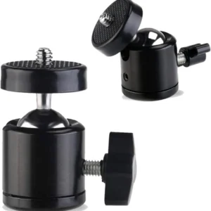 Adapter statywowy mini głowica kulowa na gwint 1/4" do kamer aparatów