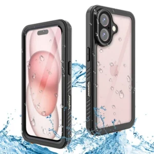 Etui 360° Waterproof Case IP68 obudowa wodoodporna wodoszczelna pancerna do iPhone 16 Plus (Czarny)