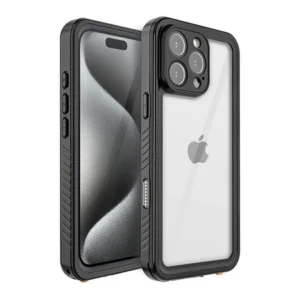 Etui 360° Waterproof Case IP68 obudowa wodoodporna wodoszczelna pancerna do iPhone 16 Pro Max (Czarny)