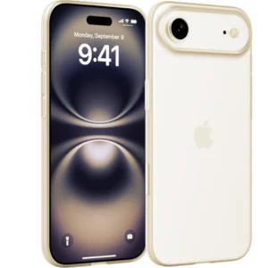 Etui D-Pro Air PP Case 0.4mm ultra cienkie najcieńsze minimalistyczne matowe do Apple iPhone 17 Air (Light Gold / Złoty)