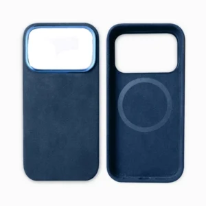 Etui  Alcantara® oryginalna włoska tkanina zamszowa obudowa z magnesem MagSafe do Apple iPhone 17 Pro Max/18 Pro Max (Navy / Granatowy)