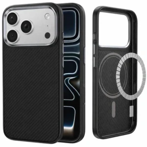 Etui  Aramid Kevlar® TPU MagSafe Case obudowa magnetyczna matowa do Apple iPhone 17 Pro/18 Pro (Czarny)