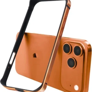 Etui  Bumper Metal+TPU ramka ochronna aluminium+guma do Apple iPhone 17 Pro/18 Pro (Cosmic Orange / Pomarańczowy)