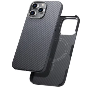 Etui  Carbon Kevlar® Air Slim Case 1500D MagSafe magnetyczna mocna cienka obudowa do Apple iPhone 16 Pro Max (Czarny)