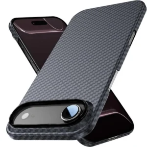 Etui Carbon Kevlar® Air Slim Case 1500D MagSafe magnetyczna mocna cienka obudowa do Apple iPhone 17 Air (Czarny)
