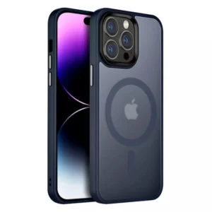 Etui Matte Hybrid MagSafe Case V2 obudowa magnetyczna iPhone 15 Pro Max (Granatowy)