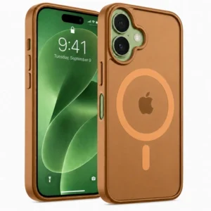 Etui  Matte Hybrid MagSafe Case obudowa magnetyczna iPhone 16 (Brązowy)
