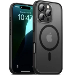 Etui Matte Hybrid MagSafe Case obudowa magnetyczna iPhone 16 Pro Max (Czarny)