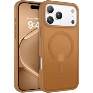 Etui Matte Hybrid MagSafe Case obudowa magnetyczna iPhone 17 Pro/18 Pro (Brązowy)