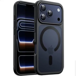 Etui Matte Hybrid MagSafe Case obudowa magnetyczna iPhone 17 Pro Max/18 Pro Max (Czarny)