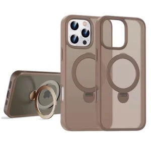 Etui  Matte MagSafe Stand Case obudowa magnetyczna matowa magnes stojak podstawka do Apple iPhone 16 Pro (Brązowy złoty / Desert Titanium)