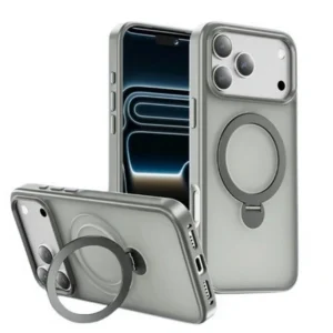Etui  Matte MagSafe Stand Case obudowa magnetyczna matowa magnes stojak podstawka do Apple iPhone 17 Pro Max/18 Pro Max (Szary / Titanium)