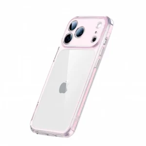 Etui  Quartz CC Crystal TPU+PC obudowa hybrydowa wzmacniana z zabudowaną wyspą aparatu do Apple iPhone 17 Pro/18 Pro (Różowy)