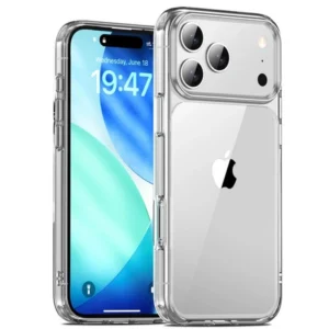 Etui Quartz Crystal TPU+PC obudowa hybrydowa wzmacniana do Apple iPhone 17 Pro/18 Pro (Przezroczysty)