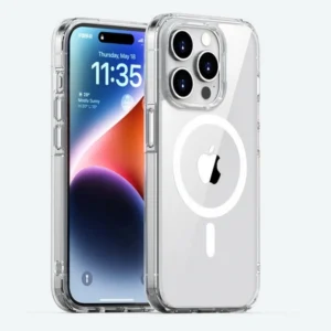 Etui Quartz MagSafe Crystal TPU+PC Case obudowa hybrydowa wzmacniana magnetyczna do Apple iPhone 15 Pro Max (Przezroczysty)