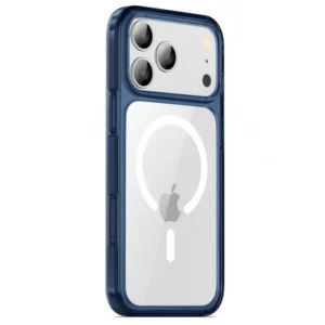 Etui Quartz MagSafe Crystal TPU+PC Case obudowa hybrydowa wzmacniana magnetyczna do Apple iPhone 17 Pro/18 Pro (Granatowy)