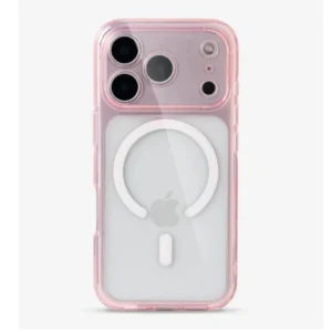 Etui Quartz Magsafe CC Crystal TPU+PC obudowa magnetyczna hybrydowa wzmacniana z zabudowaną wyspą aparatu do Apple iPhone 17 Pro/18 Pro (Różowy)