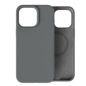 Etui  Velvet MagSafe Case obudowa magnetyczna z mikrofibrą do iPhone 15 Pro Max (Szary)