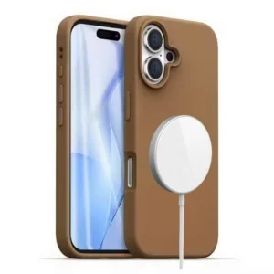 Etui Velvet MagSafe Case obudowa magnetyczna z mikrofibrą do iPhone 16 (Brązowy)