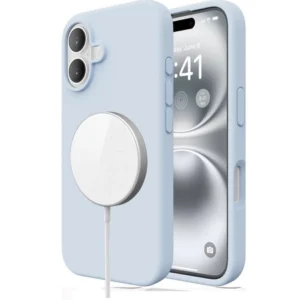 Etui Velvet MagSafe Case obudowa magnetyczna z mikrofibrą do iPhone 16 (Niebieski)