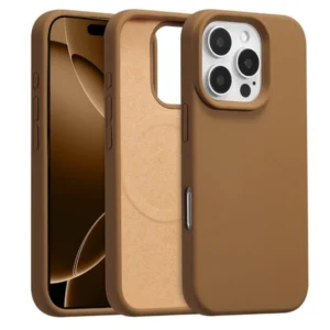 Etui  Velvet MagSafe Case obudowa magnetyczna z mikrofibrą do iPhone 16 Pro (Brązowy)