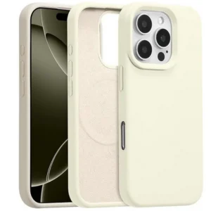 Etui  Velvet MagSafe Case obudowa magnetyczna z mikrofibrą do iPhone 16 Pro (Kremowy)