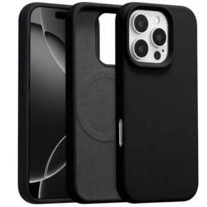 Etui Velvet MagSafe Case obudowa magnetyczna z mikrofibrą do iPhone 16 Pro Max (Czarny)
