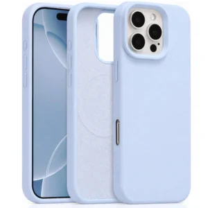 Etui  Velvet MagSafe Case obudowa magnetyczna z mikrofibrą do iPhone 16 Pro (Niebieskie)