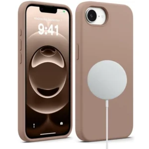 Etui  Velvet MagSafe Case obudowa magnetyczna z mikrofibrą do iPhone 16e/17e (Brązowy)