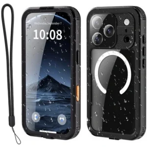 Etui Shellbox 360° Waterproof Case IP68 obudowa wodoodporna wodoszczelna pancerna do iPhone 17 Pro / 18 Pro (Black / Czarny)
