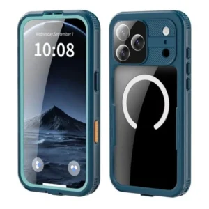 Etui Shellbox 360° Waterproof Case IP68 obudowa wodoodporna wodoszczelna pancerna do iPhone 17 Pro Max / 18 Pro Max (Deep Blue / Niebieski)