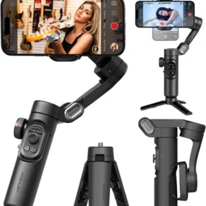 Gimbal Aochuan Smart XE Stabilizator 3-osiowy ręczny do smartfona ze statywem tripod selfie stick to telefonu (Czarny)