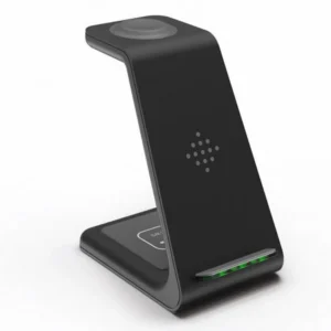 Ładowarka indukcyjna bezprzewodowa MFC T3 do zegarka Apple Watch / telefonu iPhone / słuchawek AirPods (Czarna)