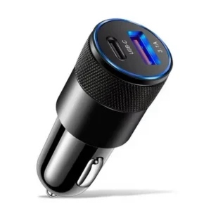 Ładowarka samochodowa 66W 3.1A szybka 2-porty USB-C Type-C PD + USB QC 3.0