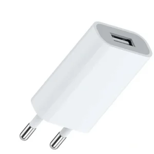 Ładowarka sieciowa zasilacz adapter USB-A 5V 1A kompaktowy uniwersalny adapter do ładowania (Biały)