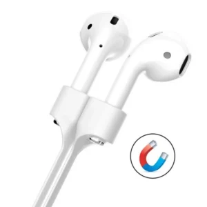 Linka D-Pro Magnetic Strap pasek magnetyczny na szyję do słuchawek Apple AirPods 1/2/3/4/5/Pro 1/2/3 (Biały)