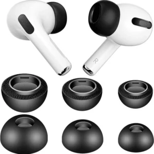 Memory Foam pianki z pamięcią końcówki S/M/L do AirPods Pro 1/2 (Black)