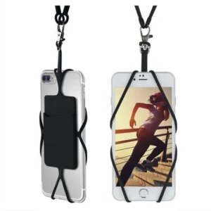 Neck Strap Uniwersalne Etui + Smycz Na Szyję Kieszeń Na Karty (Black)