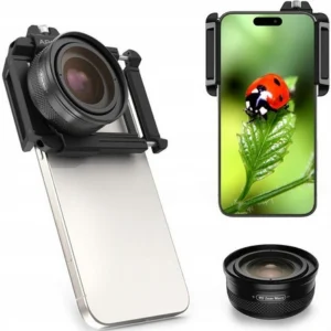 Obiektyw Apexel APL-ZM100 Zoom Macro Lens soczewka do telefonu zestaw do robienia zdjęć smartfonem super przybliżenie powiększenie makro do iPhone