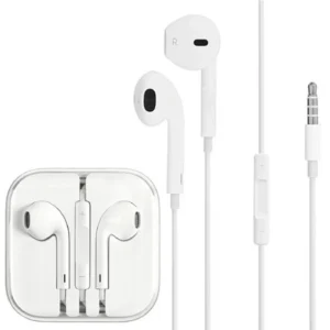 Oryginalne słuchawki Mini Jack 3.5mm douszne przewodowe z mikrofonem do Apple iPad iPhone 4 5S SE 6 6S