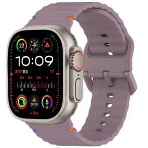 Pasek D-Pro Orablu Silicone Band opaska sportowa do Apple Watch 4/5/6/7/8/9/10/11/12/SE/Ultra 1/2/3/4 44/45/46/49mm (Fioletowy)